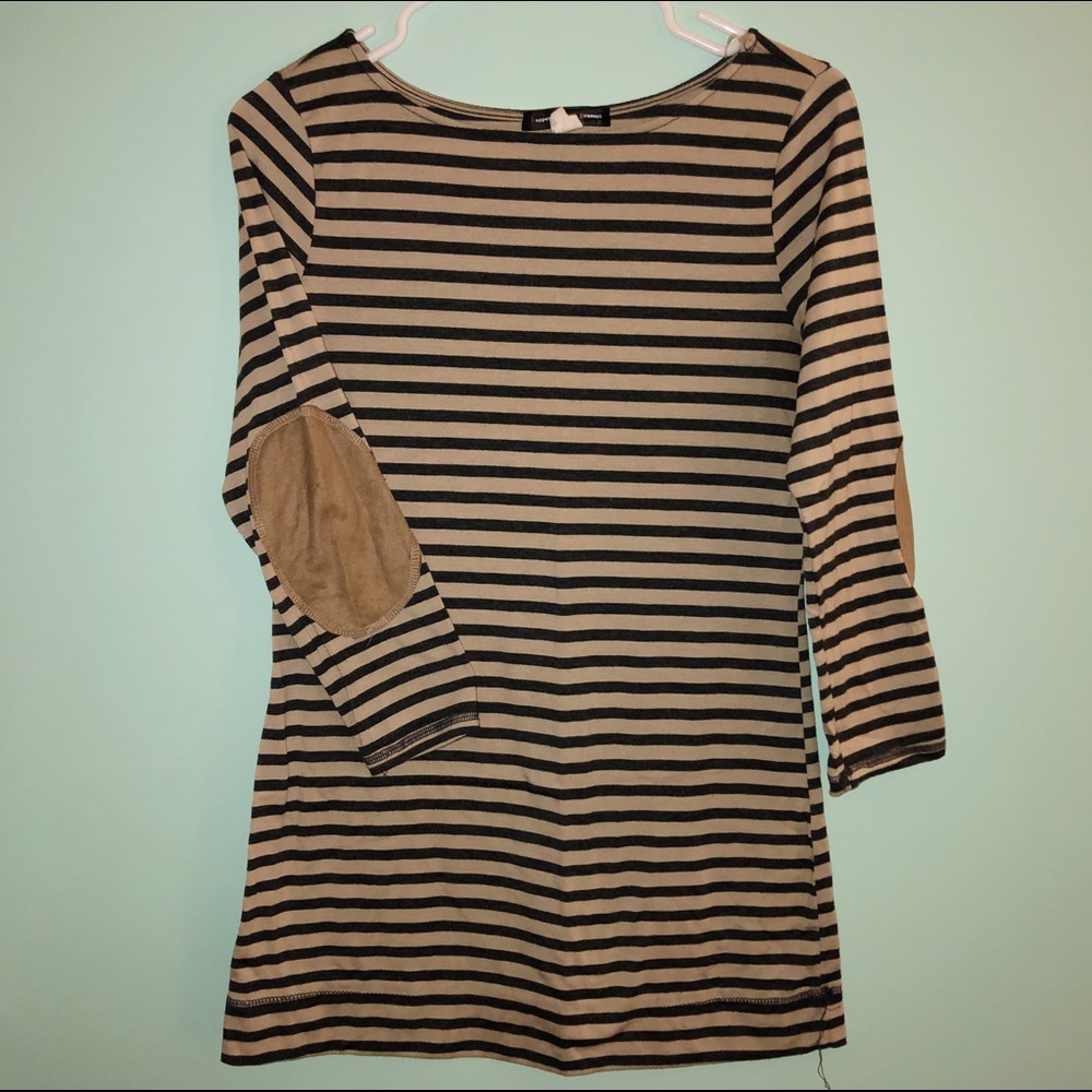 Striped 3/4 Sleeve Top